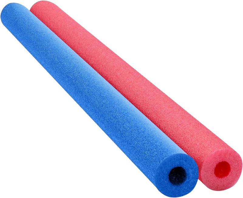 Chochkees Floating Pool Noodles Foam Tube 2-Pack, Thick Hollow Noodles for Floating in The Swimming Pool, 52" Inches Long - Image 1